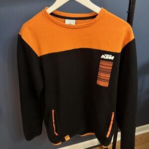 KTM Racing, Orange/Black Pullover Sweater, Mens Medium